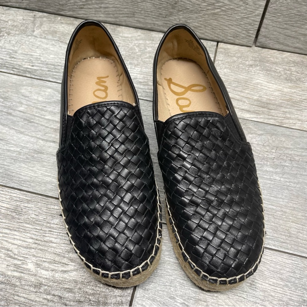 Sam Edelman Womens Catherine Platform Espadrille Cowhide Leather Shoes sz 9.5 M